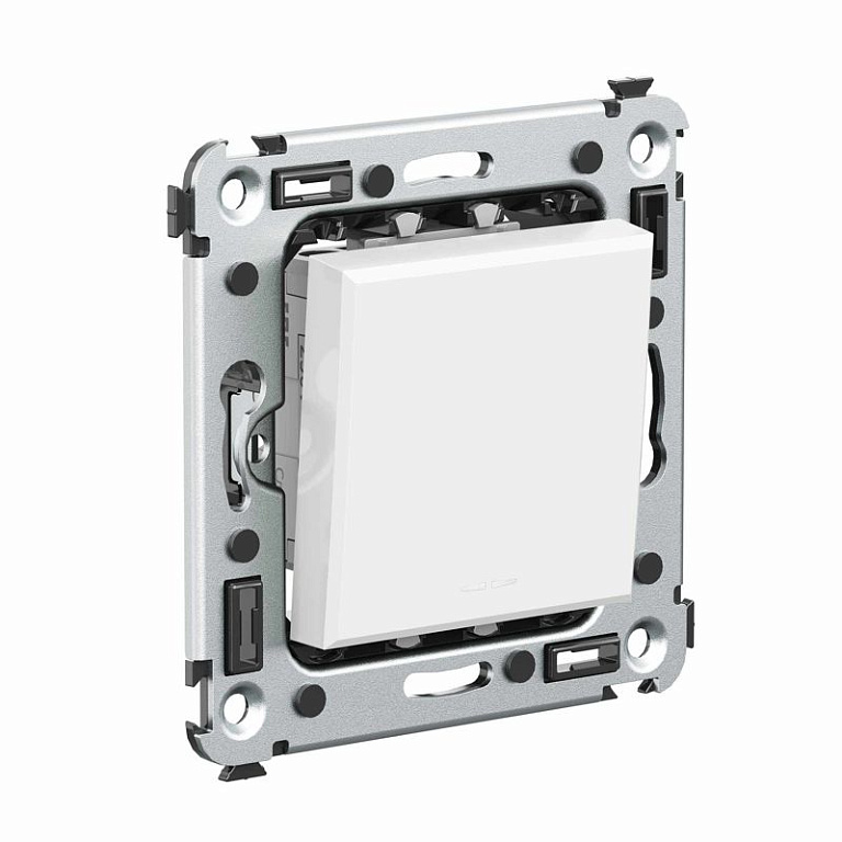 Выключатель 1-кл. 2мод. СП Avanti "Белое облако" 16А IP20 бел. DKC 4400103