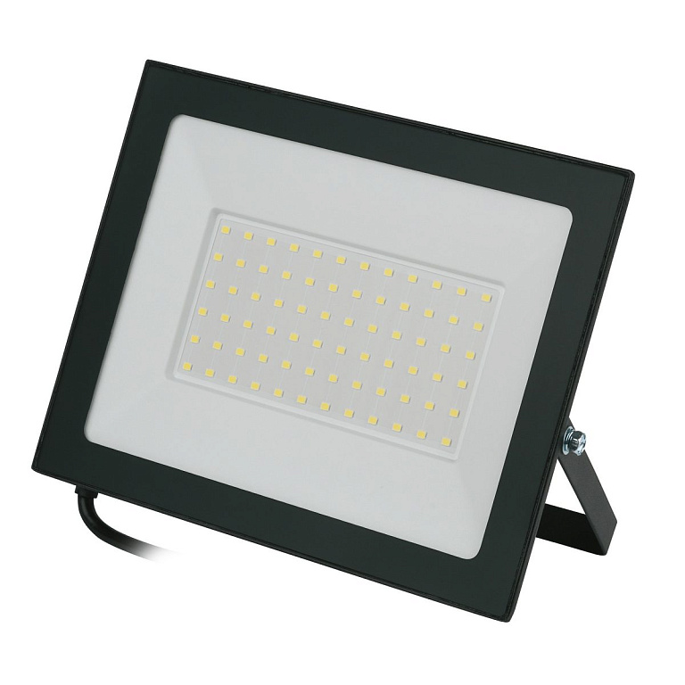 ULF-Q519 100W/6500K IP65 220-240V BLACK Прожектор светодиодный. Дневной свет(6500К). Корпус черный. TM Volpe