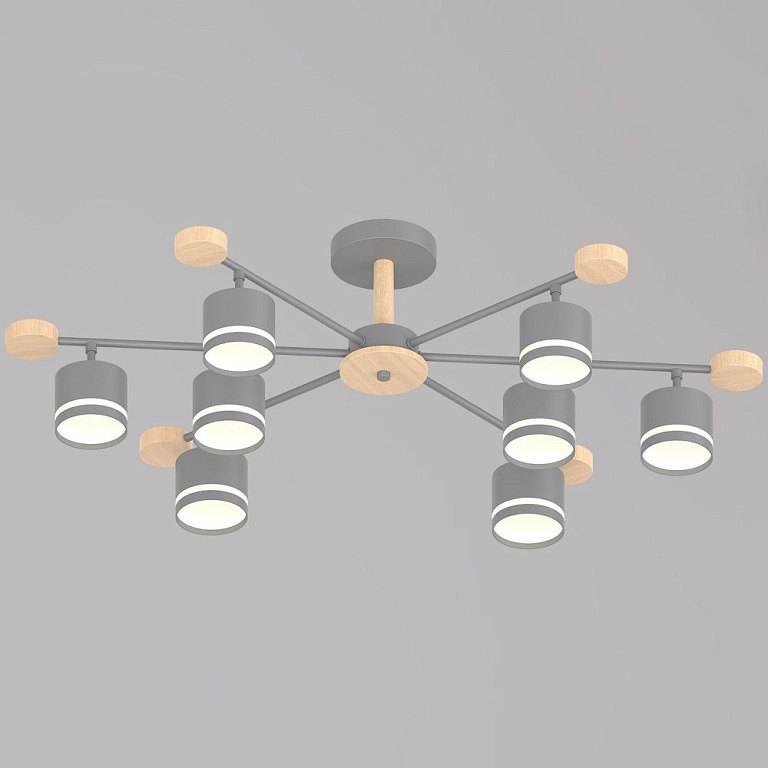 Люстра на штанге Reluce 78730 78730-0.3-08 GX53 GREY+WOOD