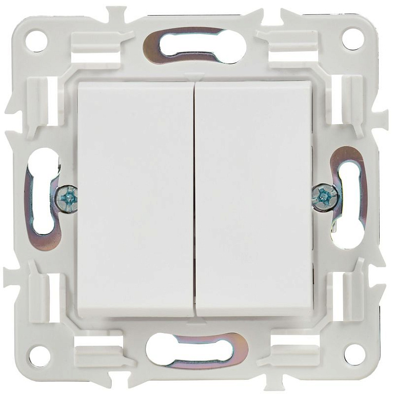 Выключатель 2-кл. SKANDY 10А SK-V04W арктич. бел. IEK SK-V20-0-10-K01