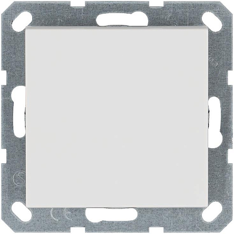 Переключатель проходной 1-кл. 10А IP20 механизм бел. глянцевый Jasmart G3012W
