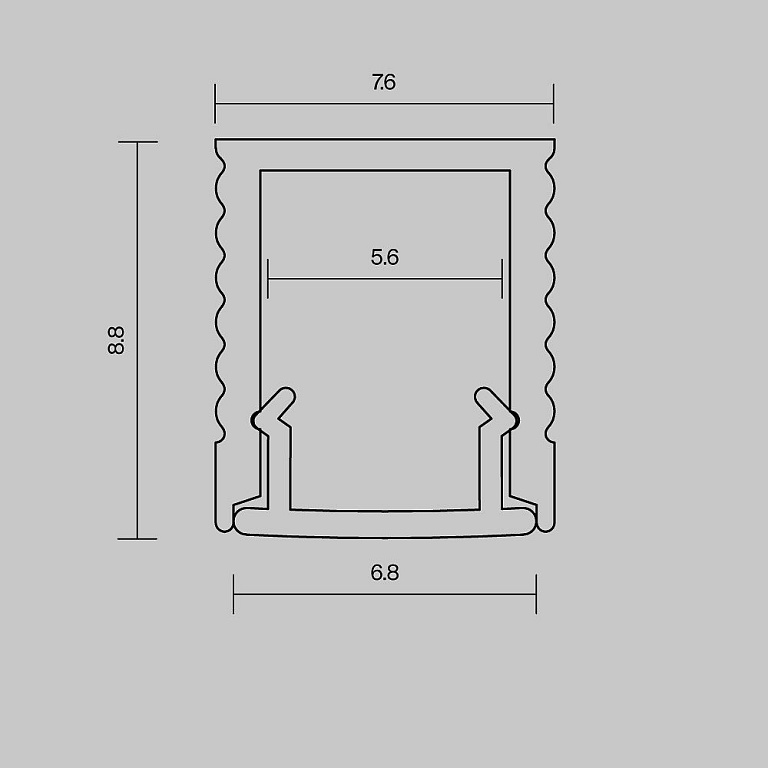 Короб накладной Maytoni Led Strip Накладной профиль 631010