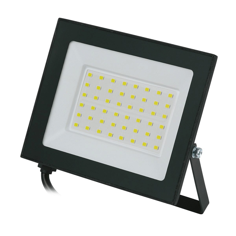 ULF-Q519 70W/6500K IP65 220-240V BLACK Прожектор светодиодный. Дневной свет(6500К). Корпус черный. TM Volpe