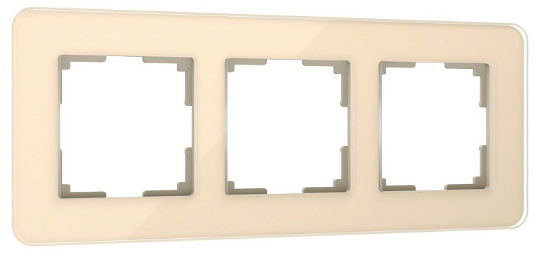 Рамка на 3 поста Werkel Elite (айвори, стекло) W0032443