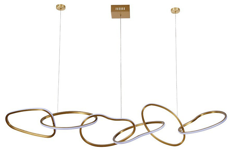 NEWPORT 15320 , Люстра, Brass 180*30*H200 cm LED 6*14W 3100-4000K 13500Lm
