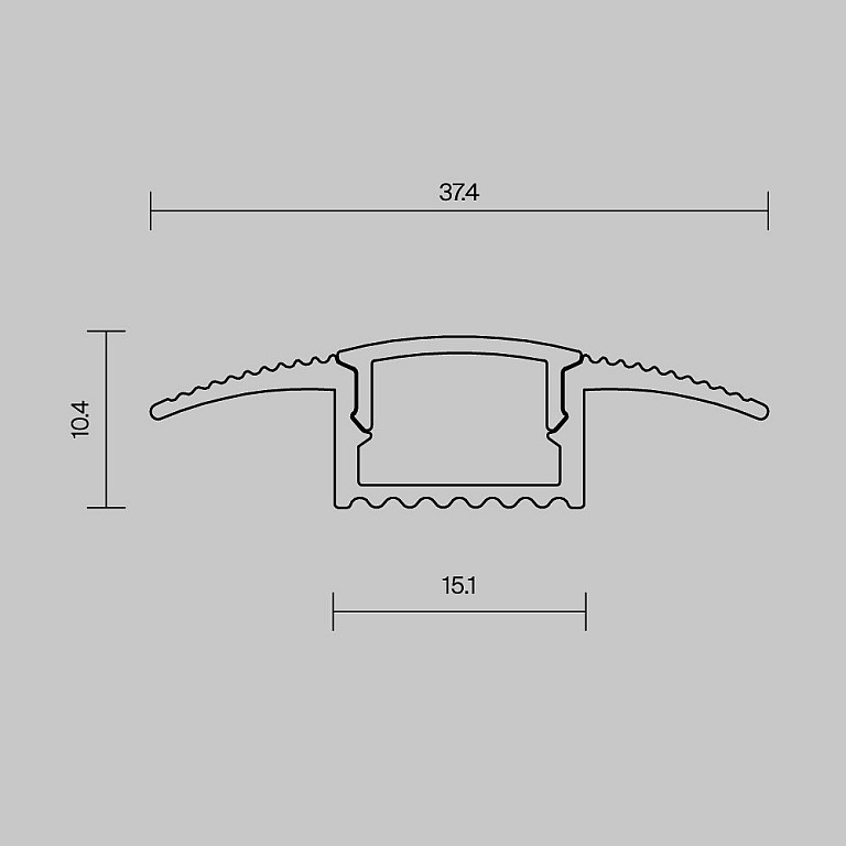 Профиль встраиваемый Maytoni Led Strip Встраиваемый в пол профиль 636023