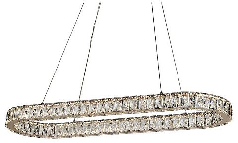 NEWPORT 8580 , Люстра, Gold Сlear crystal L90*W30*H5,5/250 cm LED 50W 3100-4000K