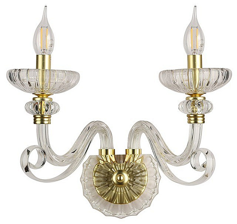 Бра Newport ANNETTE 8622/A mat.soft gold clear