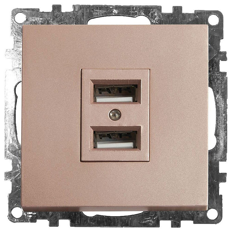 Розетка USB type A без рамки Stekker Катрин 39602