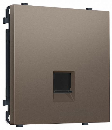 Розетка Ethernet RJ-45 и со шторками, без рамки Ambrella Volt MS MS642010