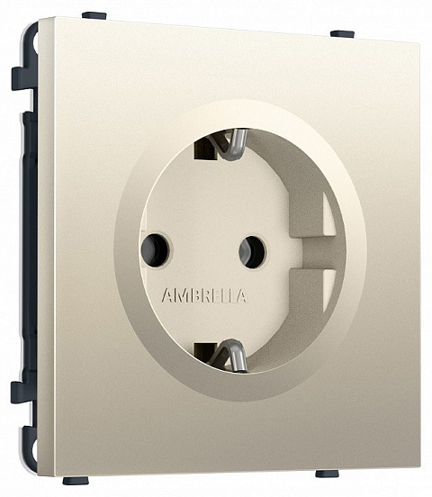 Розетка с заземлением, без рамки Ambrella Volt MS MS546010