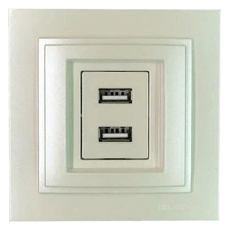 Розетка USB Mono Electric Despina 102-252505-178