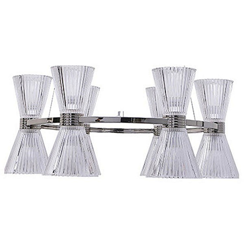 NEWPORT 3610 , Люстра, Nickel Shade clear glass D65*H26.5 cm E14 12*60W