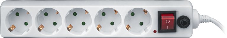 Удлинитель с сетевым фильтром 5х1.8м с заземл. 10А IP20 71 861 NSP-05-180-ESC-3х0.75 3х0.75 Navigator 71861