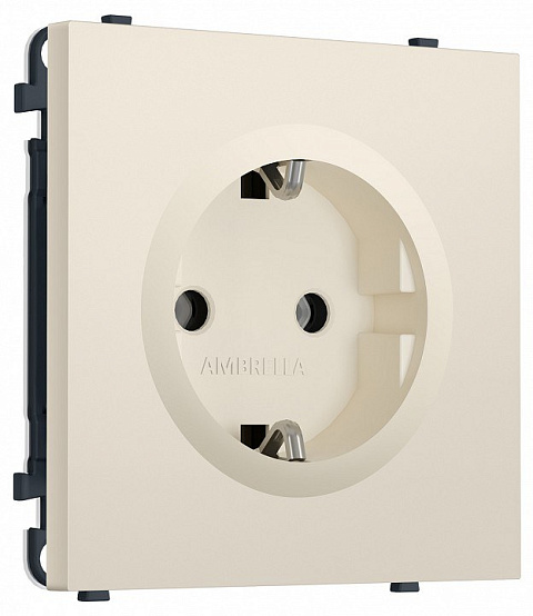 Розетка с заземлением, без рамки Ambrella Volt MS MS326010
