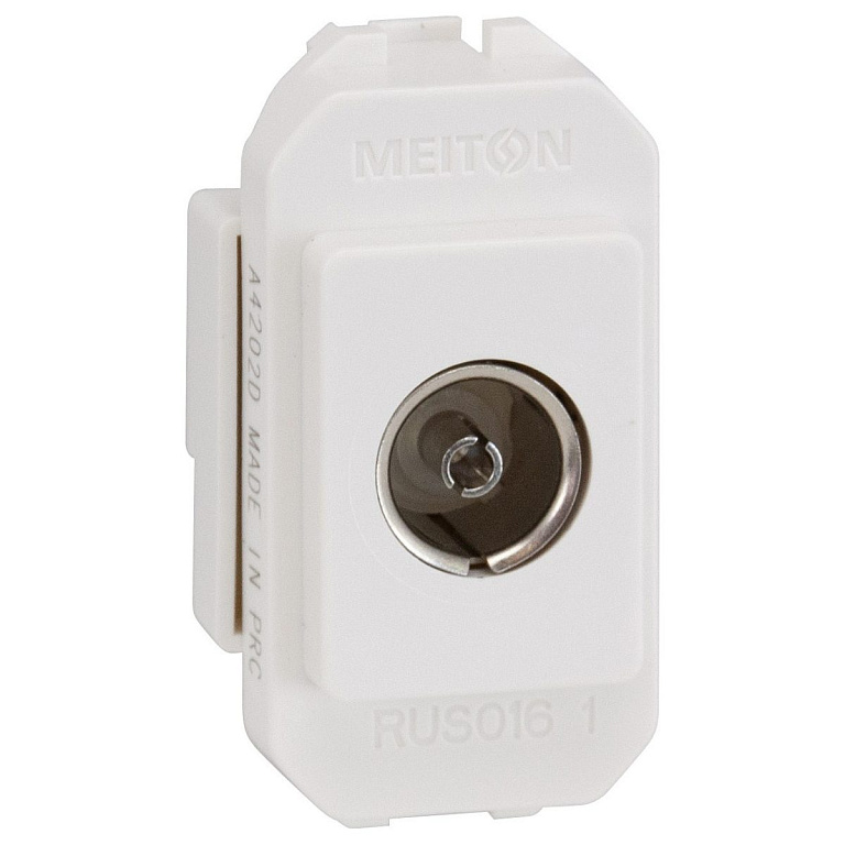 TV розетка 1 модульная MEITON