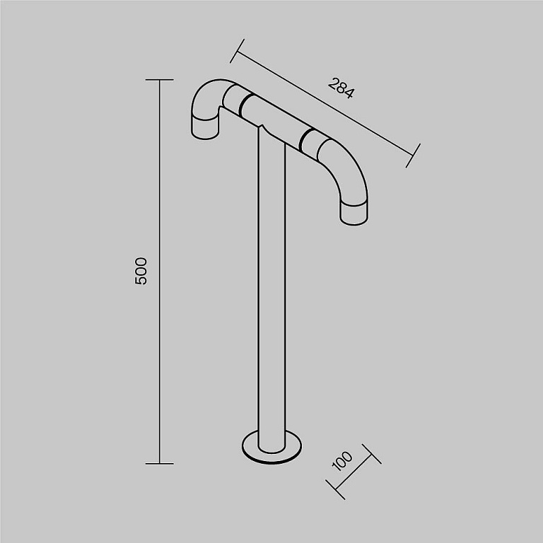 Наземный низкий светильник Maytoni Outdoor Изящный O477FL-L4GF3K