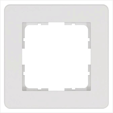 Рамка 1-м G-Flex бел. глянцевый Jasmart G1101W