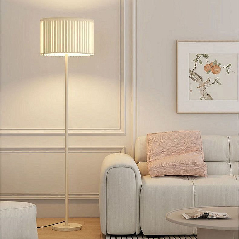 Напольный светильник TopDecor Белый/Кремовый D350 h1550mm 1*E27