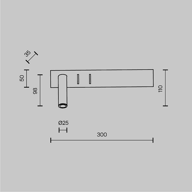 Бра Maytoni Technical Комодо C031WL-L8W3K