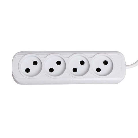 Удлинитель 4х3м без заземл. 10А IP20 Эксперт 2.2кВт ПВС 2х0.75 PROxima EKF UBA10-275-4-03