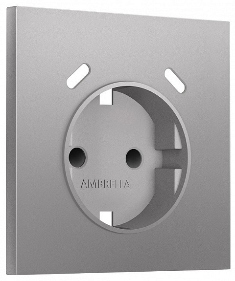Накладка для розетки с заземлением и со шторками и 2хUSB type C Ambrella Volt SIGMA SP5105