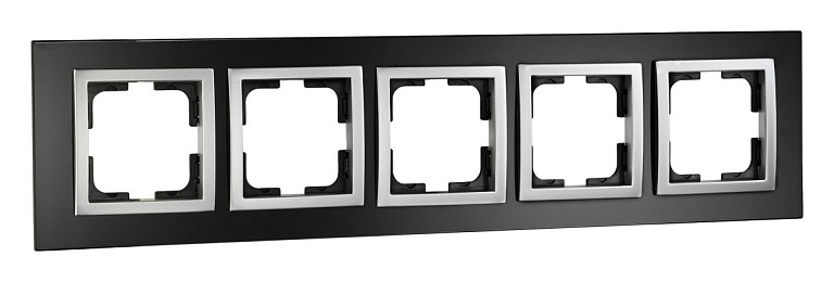 Рамка на 5 постов Mono Electric Style Glass 107-720000-164