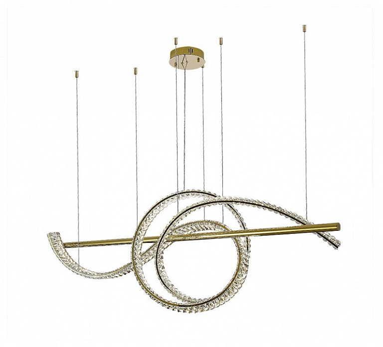 NEWPORT 8240 , Люстра, Gold Сlear crystal L150*50*H48/250 cm LED 100W 3100-4000K 10500Lm