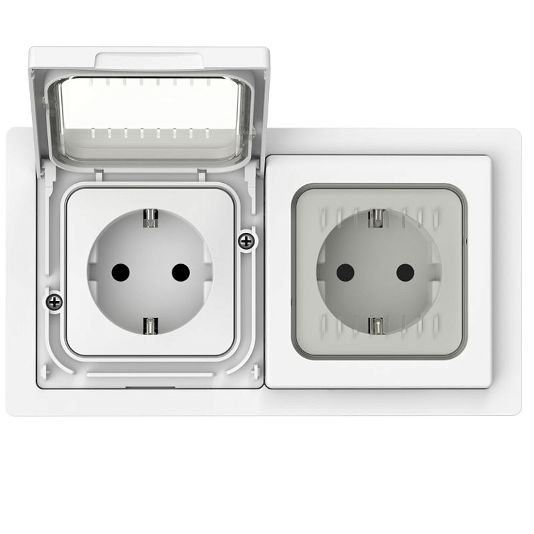 Рамка 2-м СП FLITE Рпро-2-55-ФлБ IP55 бел. IEK FI-M20-32-55-K01