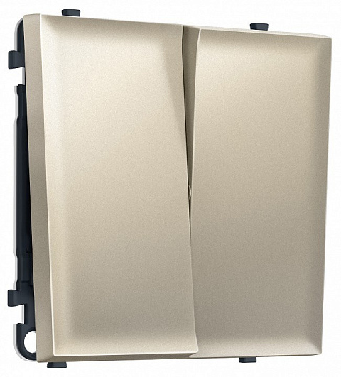 Выключатель двухклавишный без рамки Ambrella Volt MS MS543010