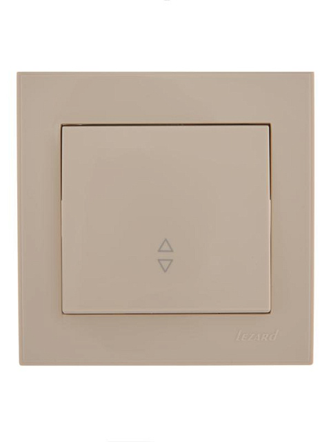Переключатель проходной 1-кл. СП Rain IP20 крем. LEZARD 703-0303-105
