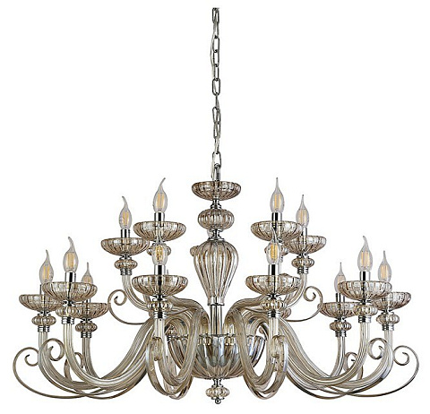 Подвесная люстра Newport ANNETTE 8620+5/C chrome cognac