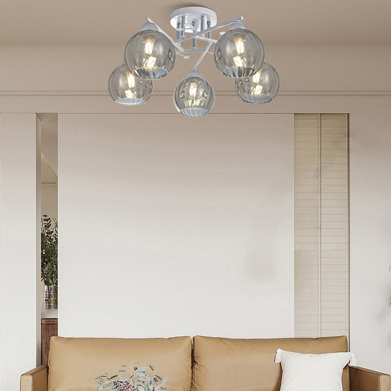 Потолочная люстра Arte Milano AMALFI-326508 326508/5 WH+CR