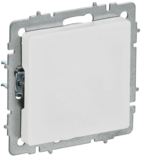 Заглушка BRITE МЗ10-БрАБ с суппортом механизм арктич. бел. IEK BR-PL10-K91