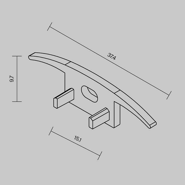 Заглушка для профиля Maytoni Led Strip Встраиваемый в пол профиль 642086