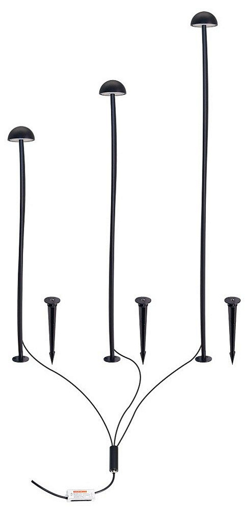 Наземный низкий светильник Arte Lamp MOTUS A1081PA-3BK