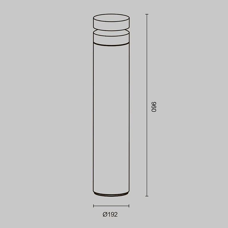 Наземный низкий светильник Maytoni Outdoor Бетон O469FL-L20CM3K1