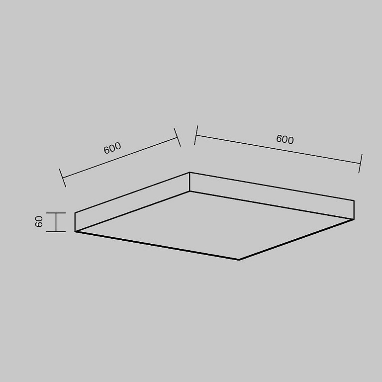Накладной светильник Maytoni Technical Зон C032CL-90W3K-SQ-B
