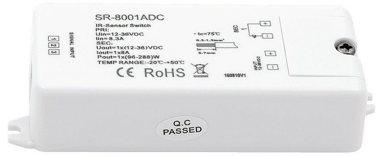 Контроллер-выключатель SWG ИК-датчики 'взмаx руки' SR-8001ADC