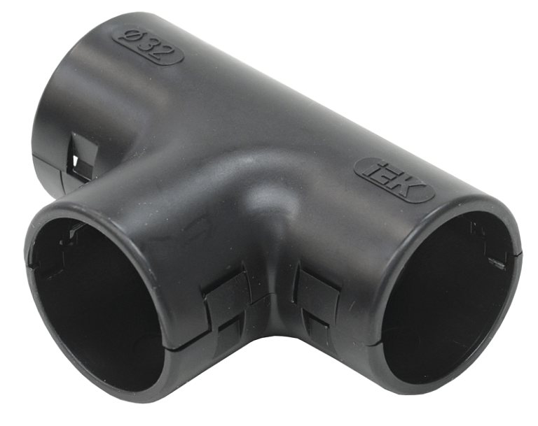 Тройник открывающийся TI32G черн. (уп.5шт) IEK CTA10D-TIG32-K02-005