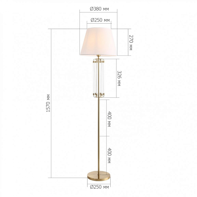 Торшер ST-Luce BRASS SL1403.305.01